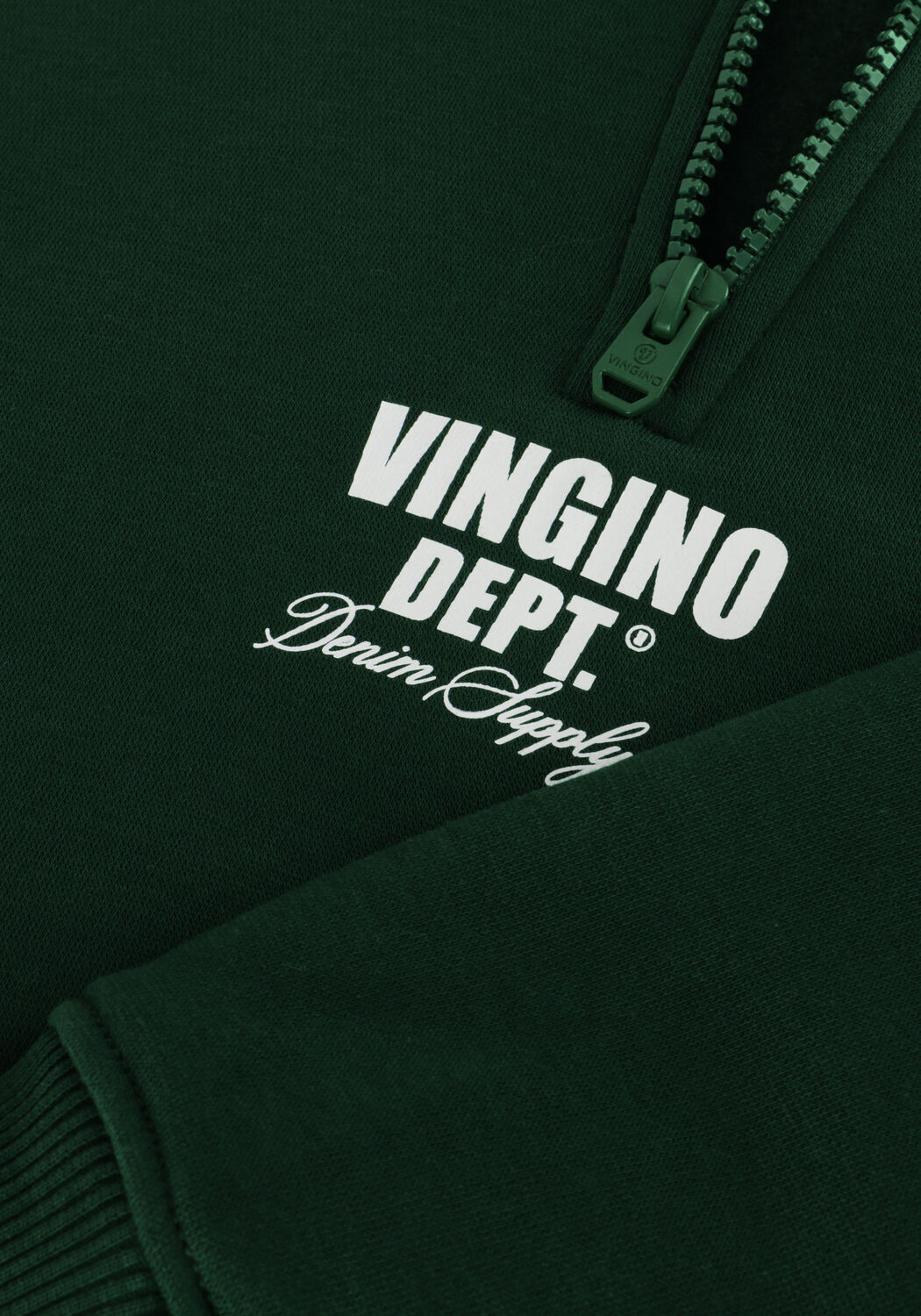 Dunkelgr&uuml;n VINGINO Sweatshirt BASIC-HALF ZIP - large