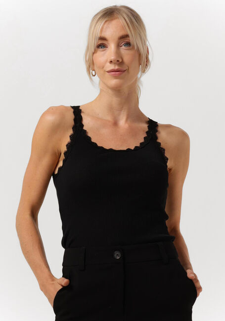 Schwarze CC HEART Top SILK LACE CAMISOLE - large