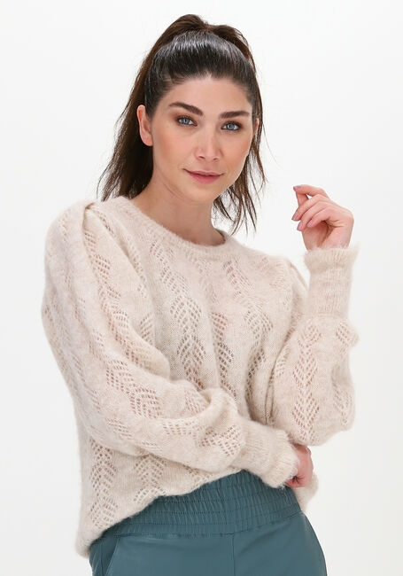 Beige SUMMUM Pullover AJOUR SWEATER FEATHER LIGHT AL - large