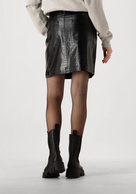 Schwarze CATWALK JUNKIE Minirock SHORT TEXTURED VEGAN LEATHER SKIRT - large