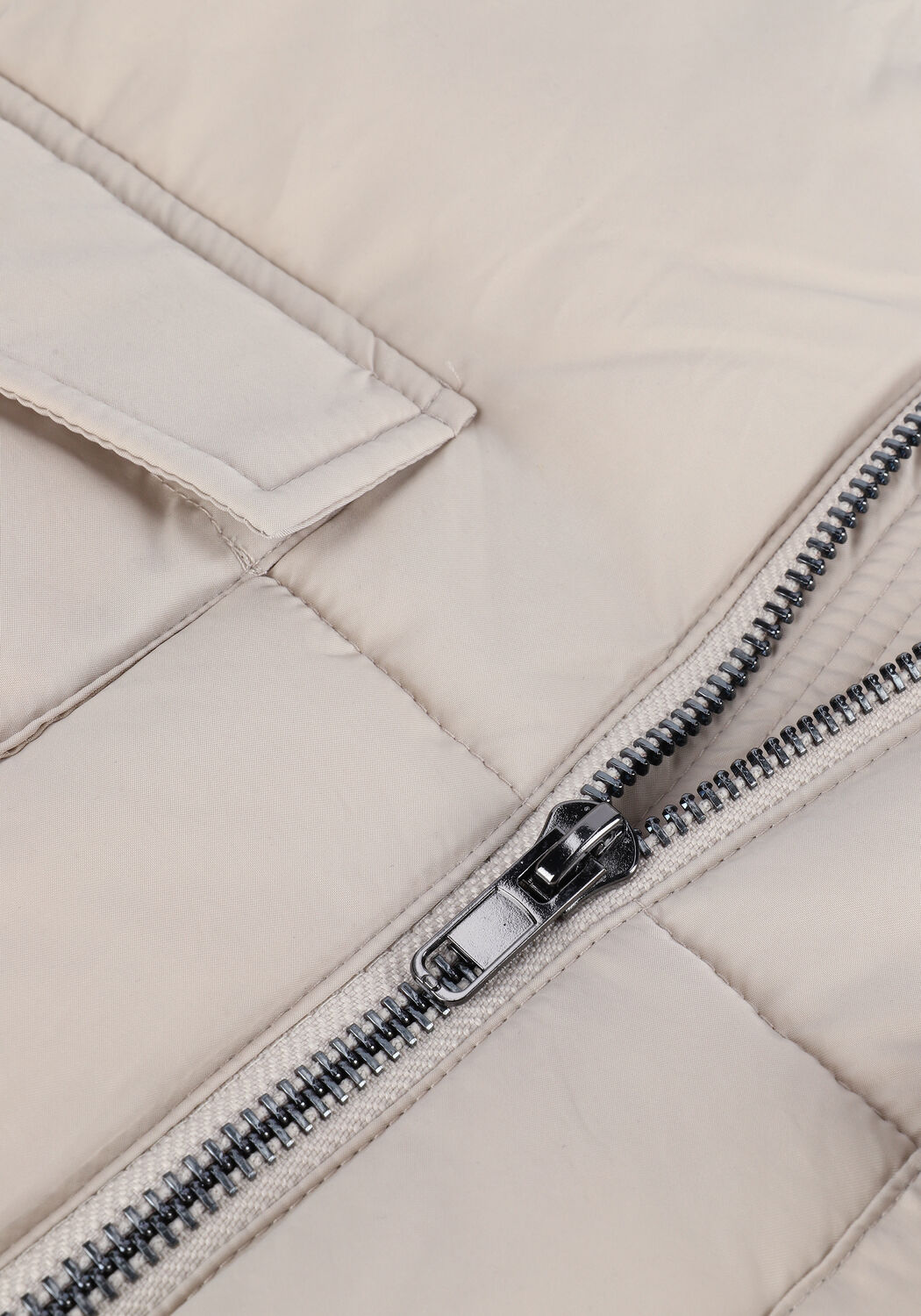 Beige OBJECT Wattierte Jack OBJZHANNA L/S LONG JACKET NOOS - large