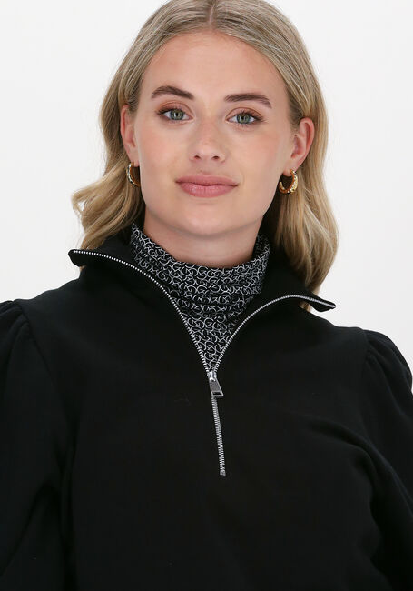 Schwarze GESTUZ Sweatshirt NANKITA GZ ZIPPER SWEATSHIRT - large
