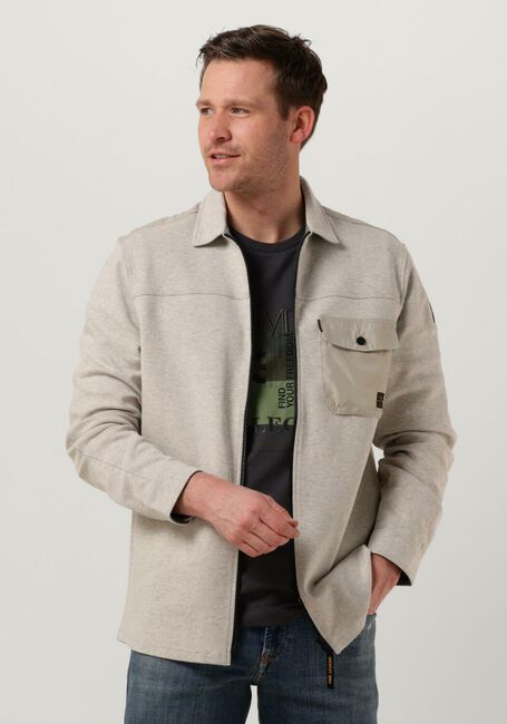 Hellgrau PME LEGEND Overshirt LONG SLEEVE SHIRT SPACER SWEAT OVERSHIRT - large