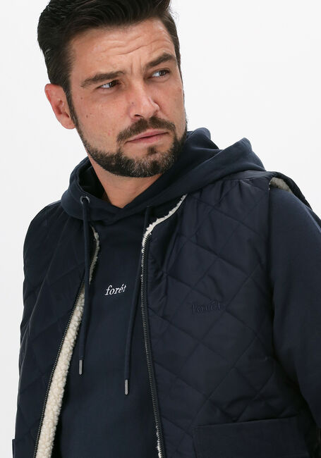 Dunkelblau FORÉT Bodywarmer REFLECT REVERSIBLE FLEECE VEST - large