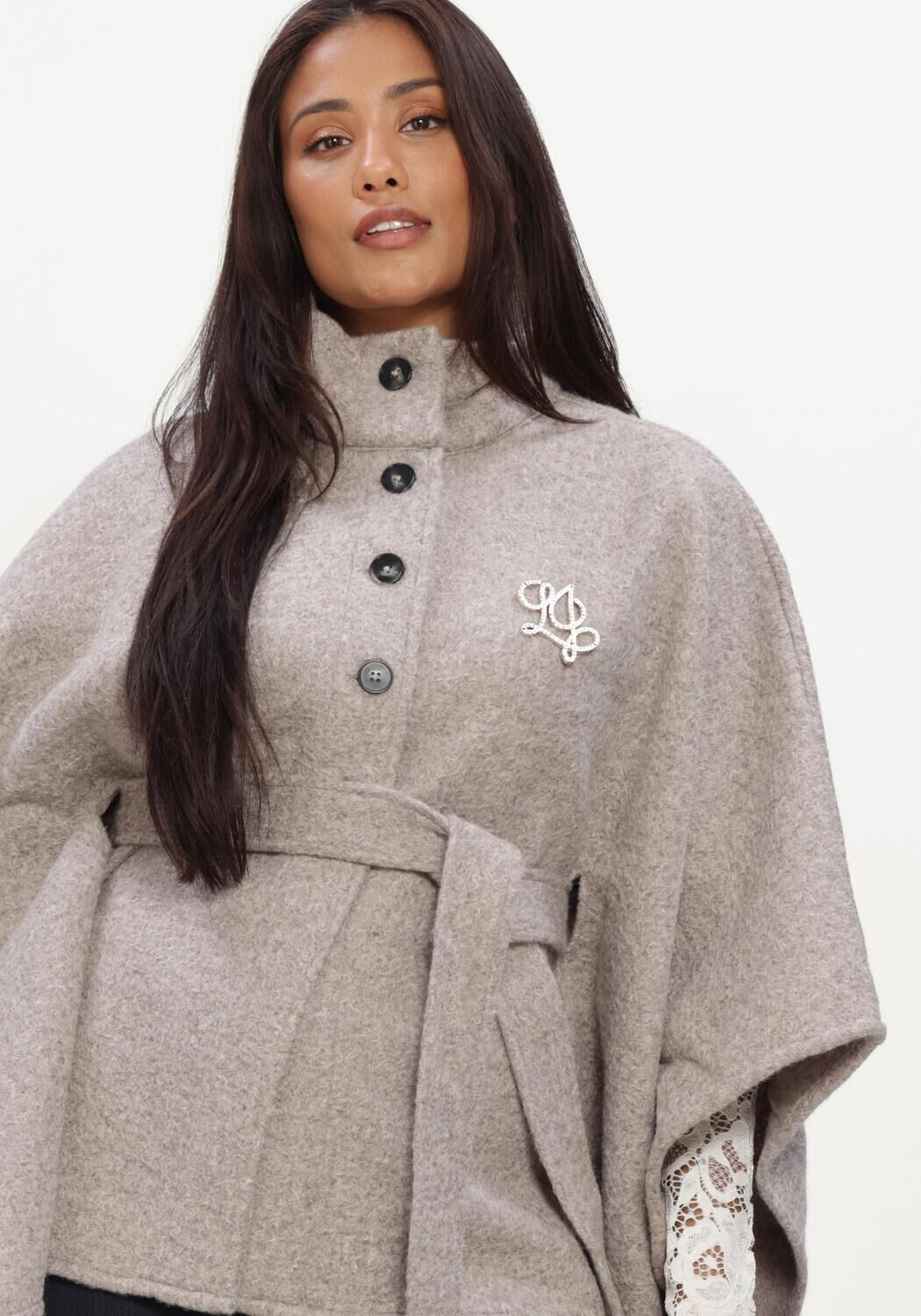 Graue LIU JO Schal LOGO - CLOACK/PONCHO - large
