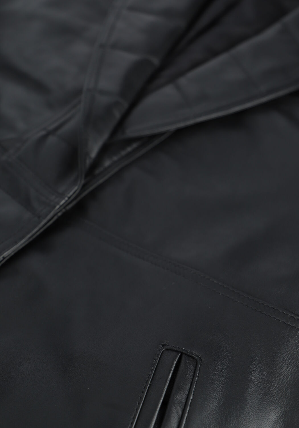 Schwarze CO'COUTURE Gilet HARVIE LEATHER VEST - large