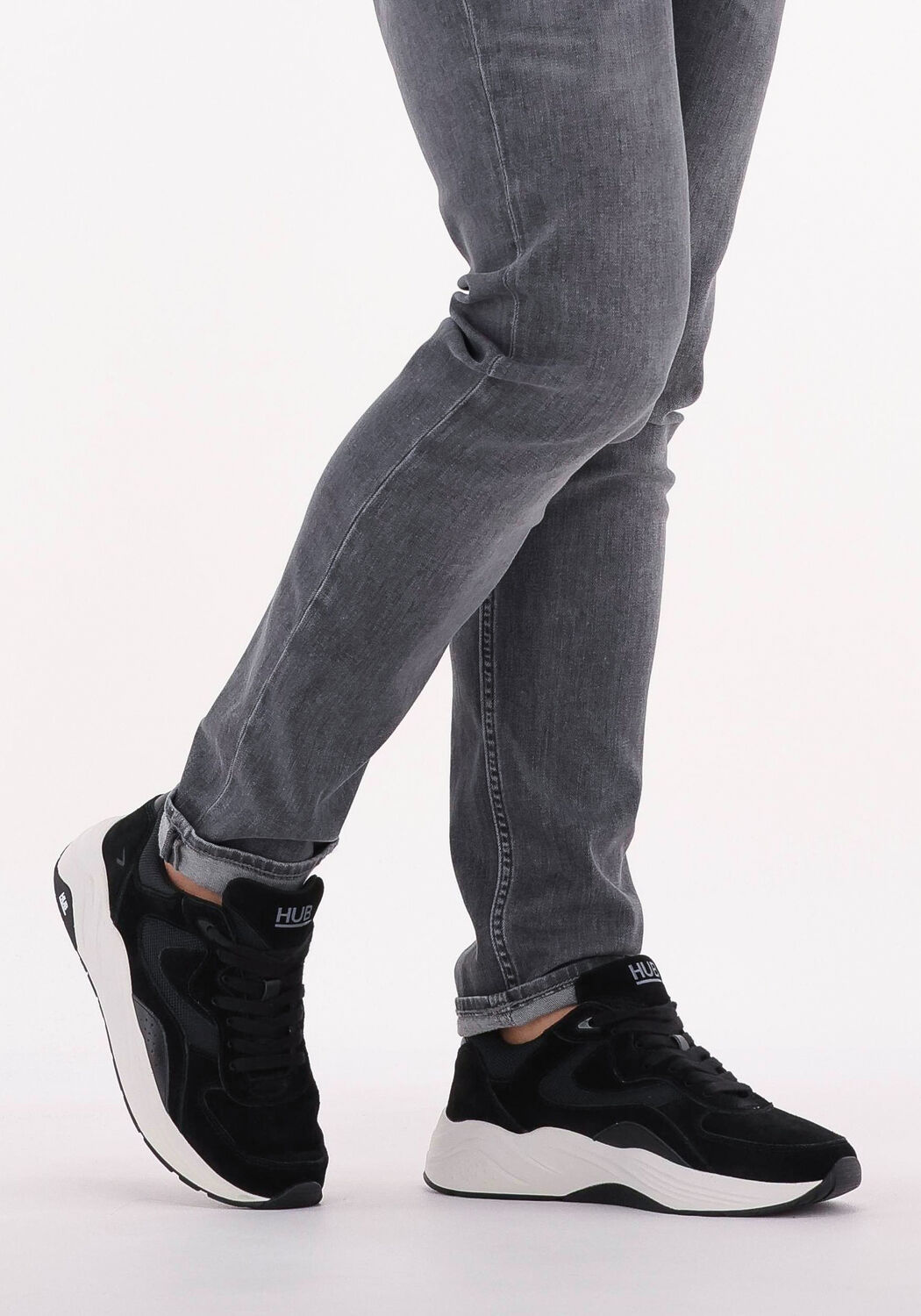 Schwarze HUB Sneaker Low ECLIPSE-M - large