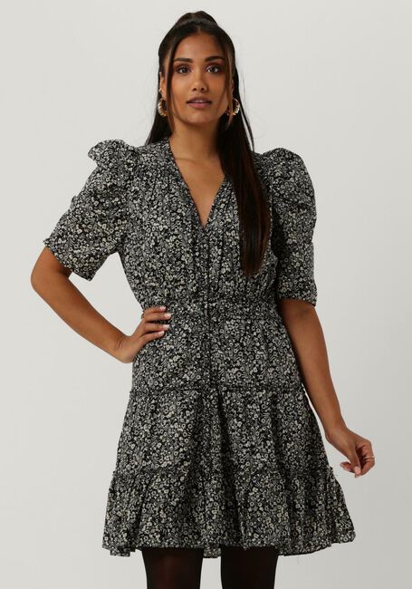 Schwarze SECOND FEMALE Minikleid MIKKA WAIST DRESS - large