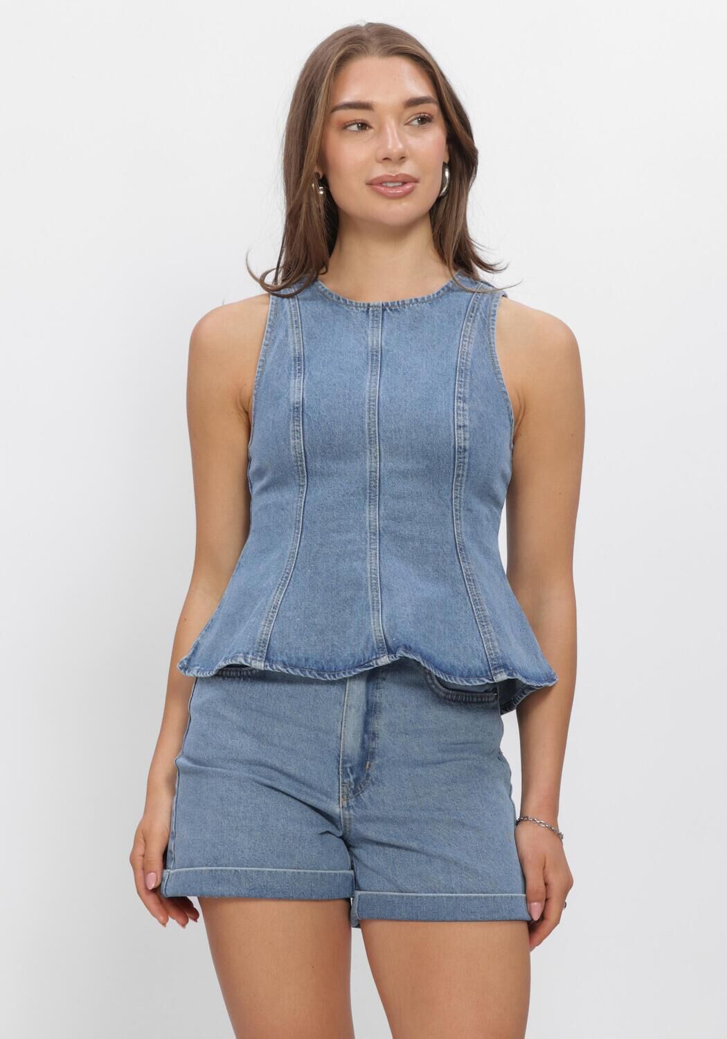 Hellblau EDITED Tops & T-shirts BRENDA TOP - large