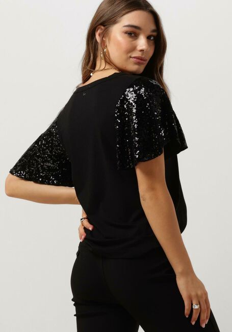 Schwarze MOS MOSH T-shirt PINTER O-S SEQUIN TEE - large