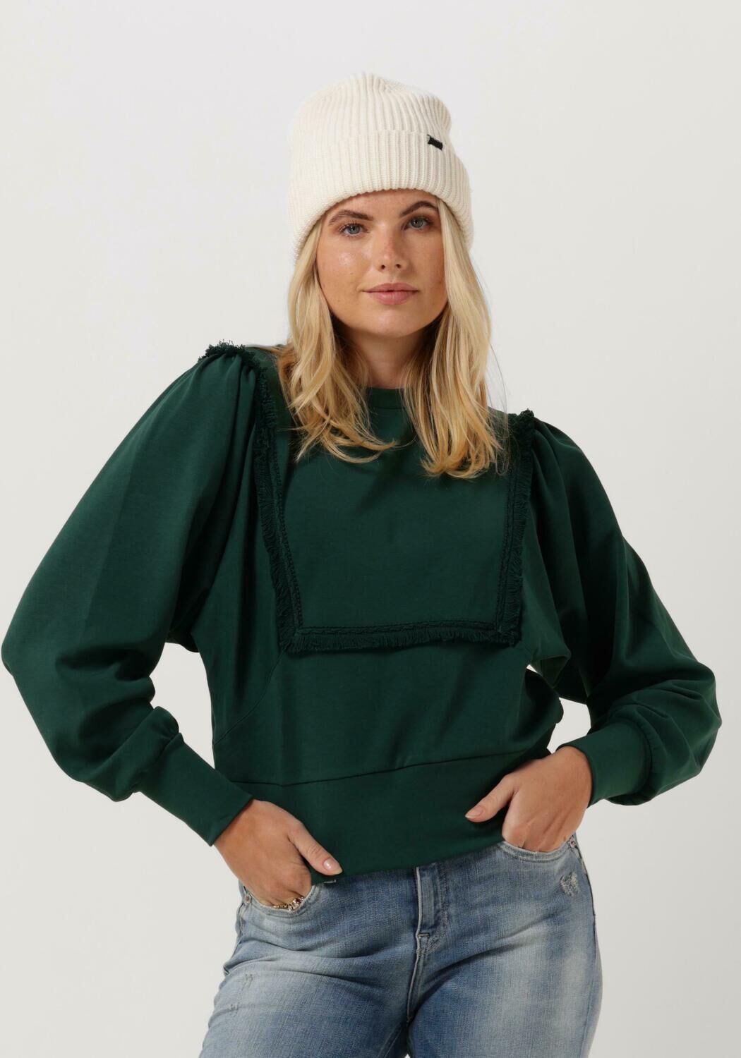 Sweatshirt with fringe discount