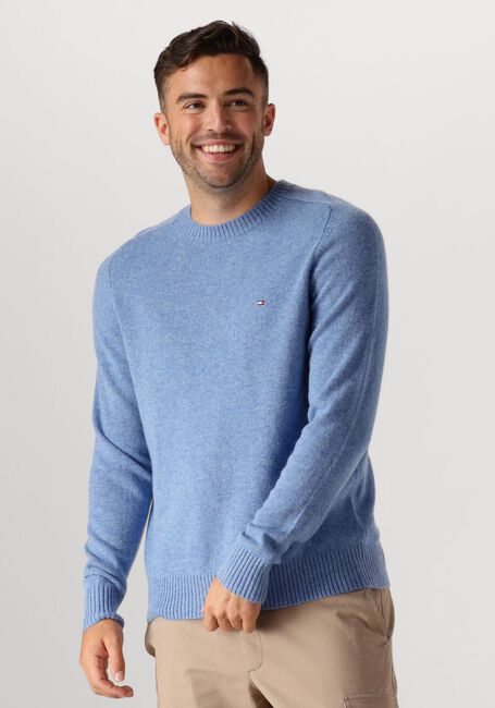 Blaue TOMMY HILFIGER Pullover LAMBSWOOL CREW NECK - large