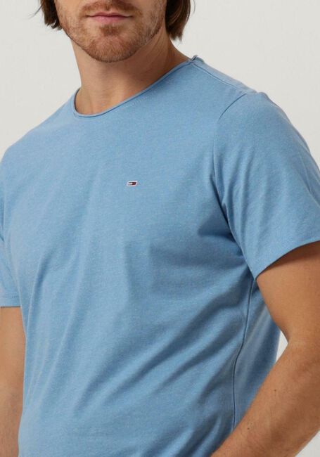 Blaue TOMMY JEANS T-shirt TJM SLIM JASPE C NECK - large
