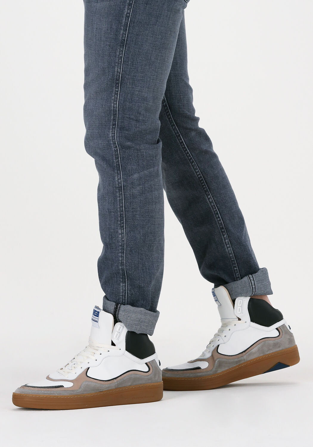 Wei&szlig;e FLORIS VAN BOMMEL Sneaker High 20371 - large