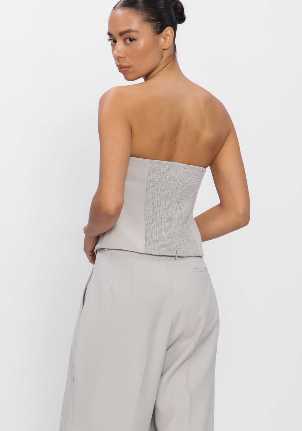 Hellgrau OMODA ATELIER Top X MODEROSA - LUNA - large