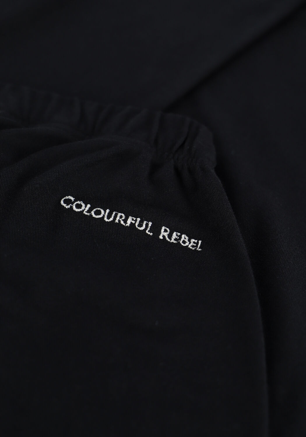 Schwarze COLOURFUL REBEL Schlaghose BASIC FLARE PANTS - large