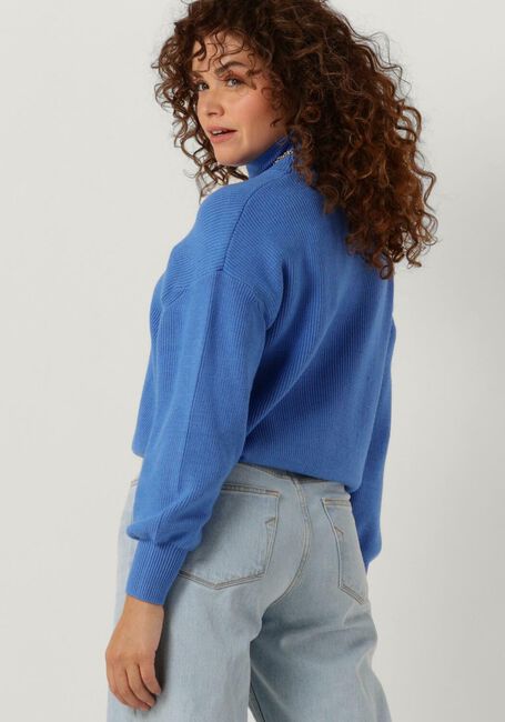 Hellblau MSCH COPENHAGEN Rollkragenpullover MSCHMAGNEA RACHELLE RIB PULLOVER - large
