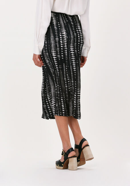 Schwarze SIMPLE Midirock WOVEN SKIRT - large