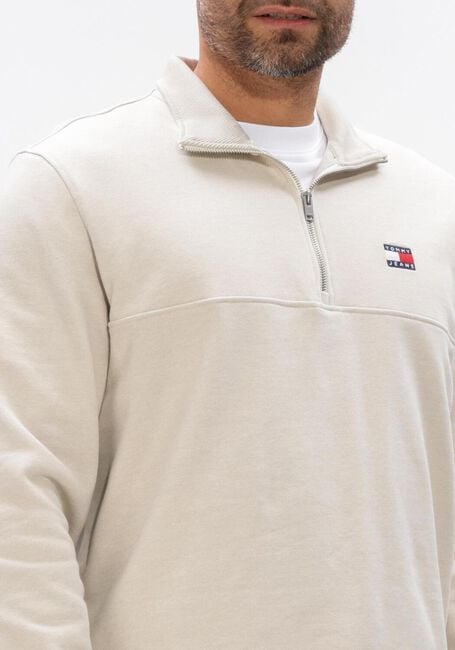 Ecru TOMMY JEANS Pullover TJM REG BADGE QZ EXT - large