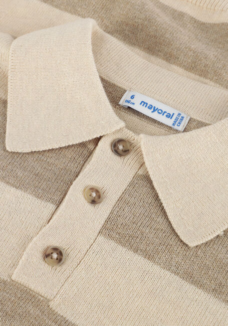 Beige MAYORAL Polo-Shirt L/S KNIT POLO - large