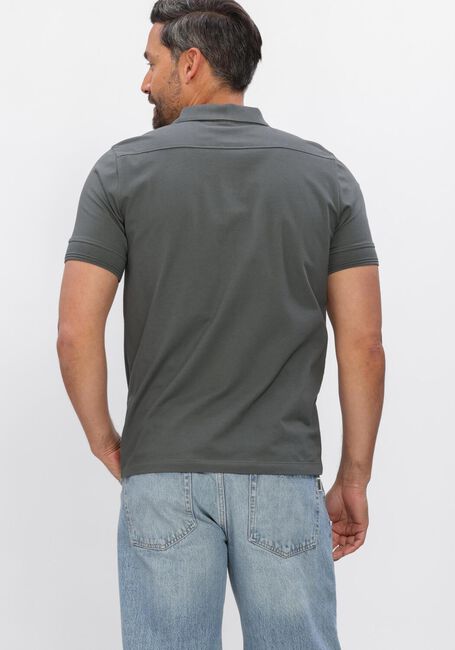 Graue GENTI Polo-Shirt POLO 3 BUTTON SS 1219 - large