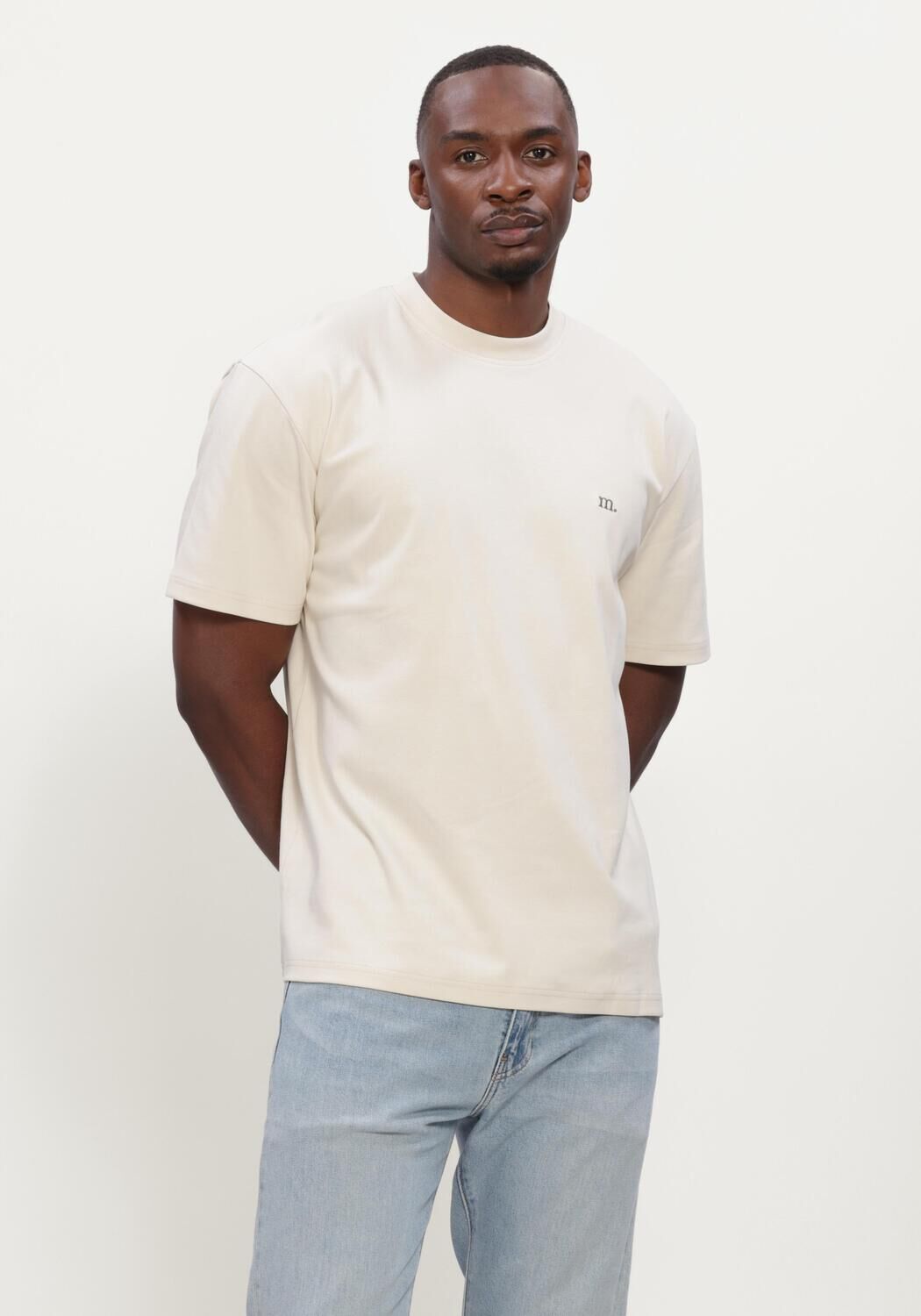 Beige MACED T-shirt M-ALAN - large