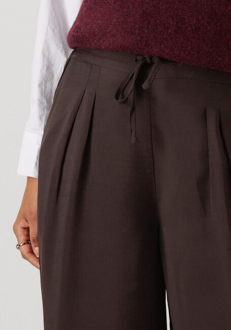 Braune BY-BAR Weite Hose UMA SATIN STRIPE PANTS - large