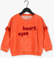 Orangene CARLIJNQ Pullover HEART EYES - SWEATER GIRLS WITH TULE RUFFLES + EMBROIDERY - medium