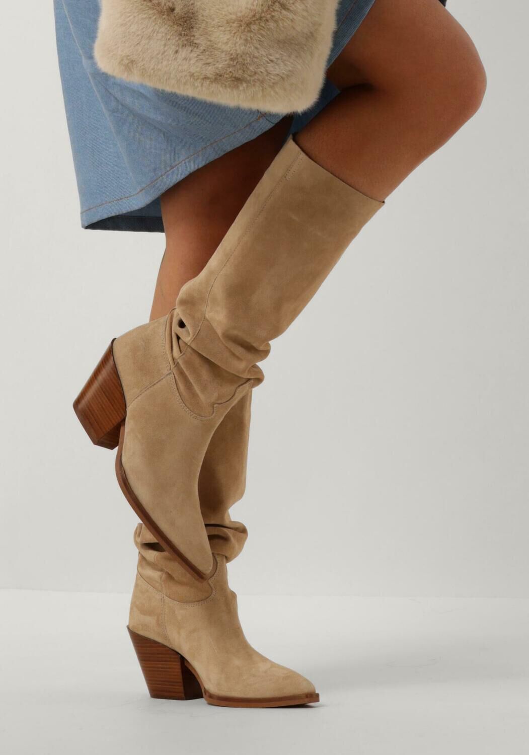 Beige ALPE Hohe Stiefel 5017 - large