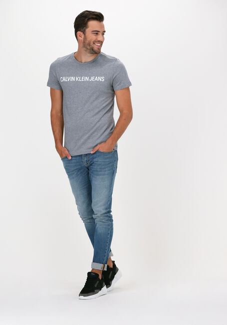 Graue CALVIN KLEIN T-shirt INSTITUTIONAL L - large