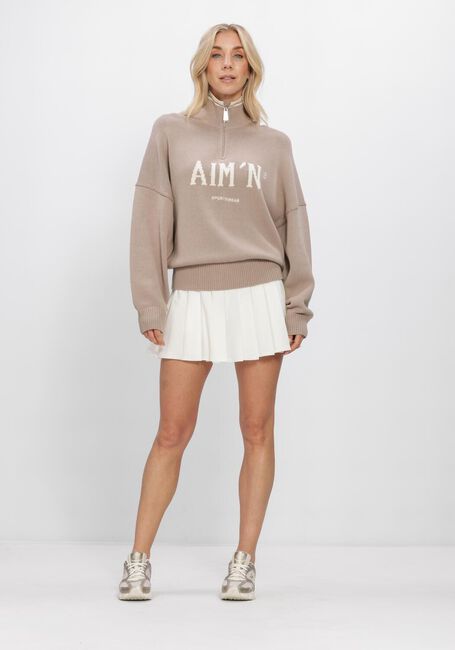 Braune AIM'N Pullover COLLEGE KNITTED HALF ZIP - large