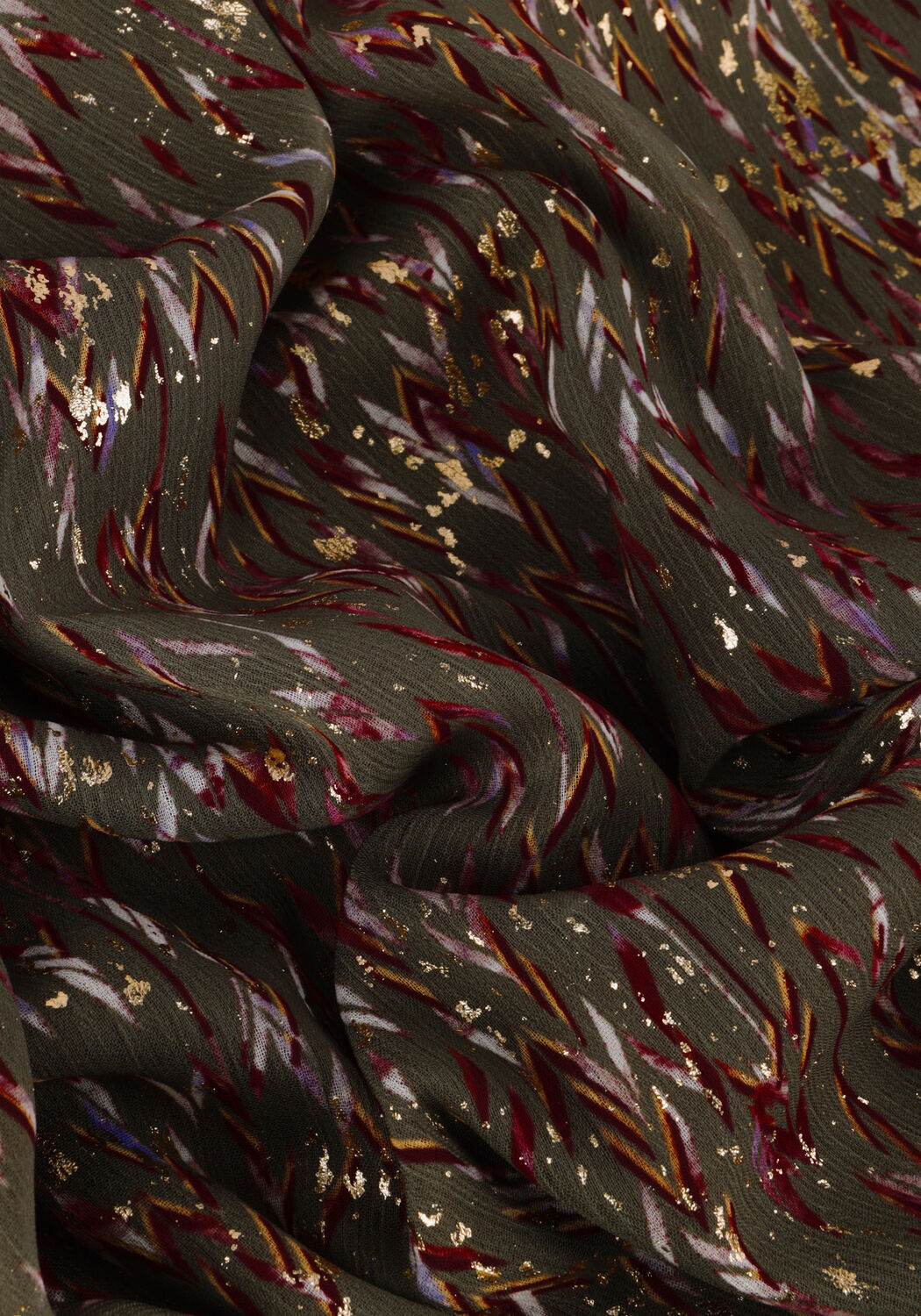 Mehrfarbige/Bunte SUMMUM Blusen TOP ARROW FOIL PRINT - large