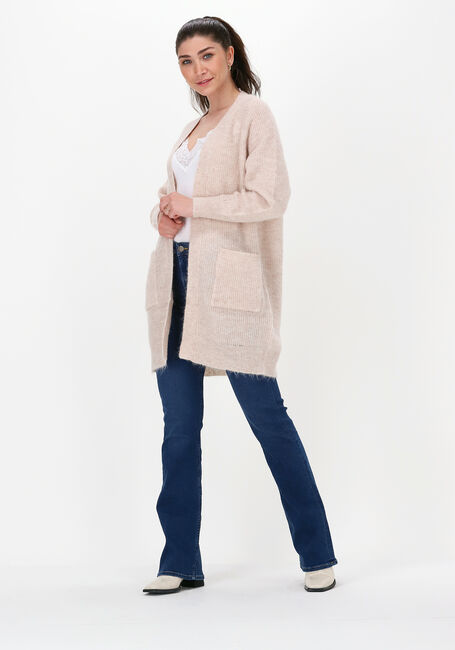 Beige SELECTED FEMME Strickjacke SLFLULU LS KNIT LONG CARDIGAN - large