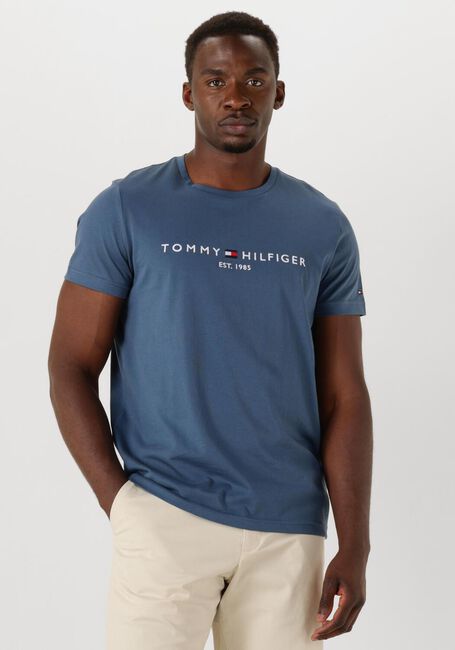 Blaue TOMMY HILFIGER T-shirt TOMMY LOGO TEE - large