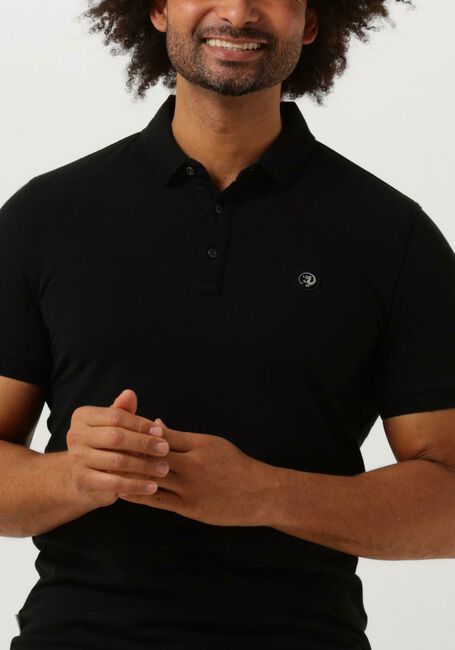 Schwarze CAST IRON Polo-Shirt SHORT SLEEVE POLO ORGANIX COTTON PIQUE ESSENTIAL - large