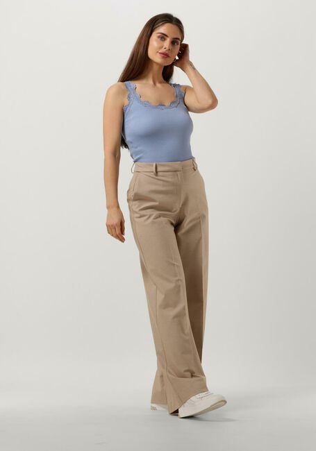 Blaue ROSEMUNDE Top SILK TOP W/ LACE - large