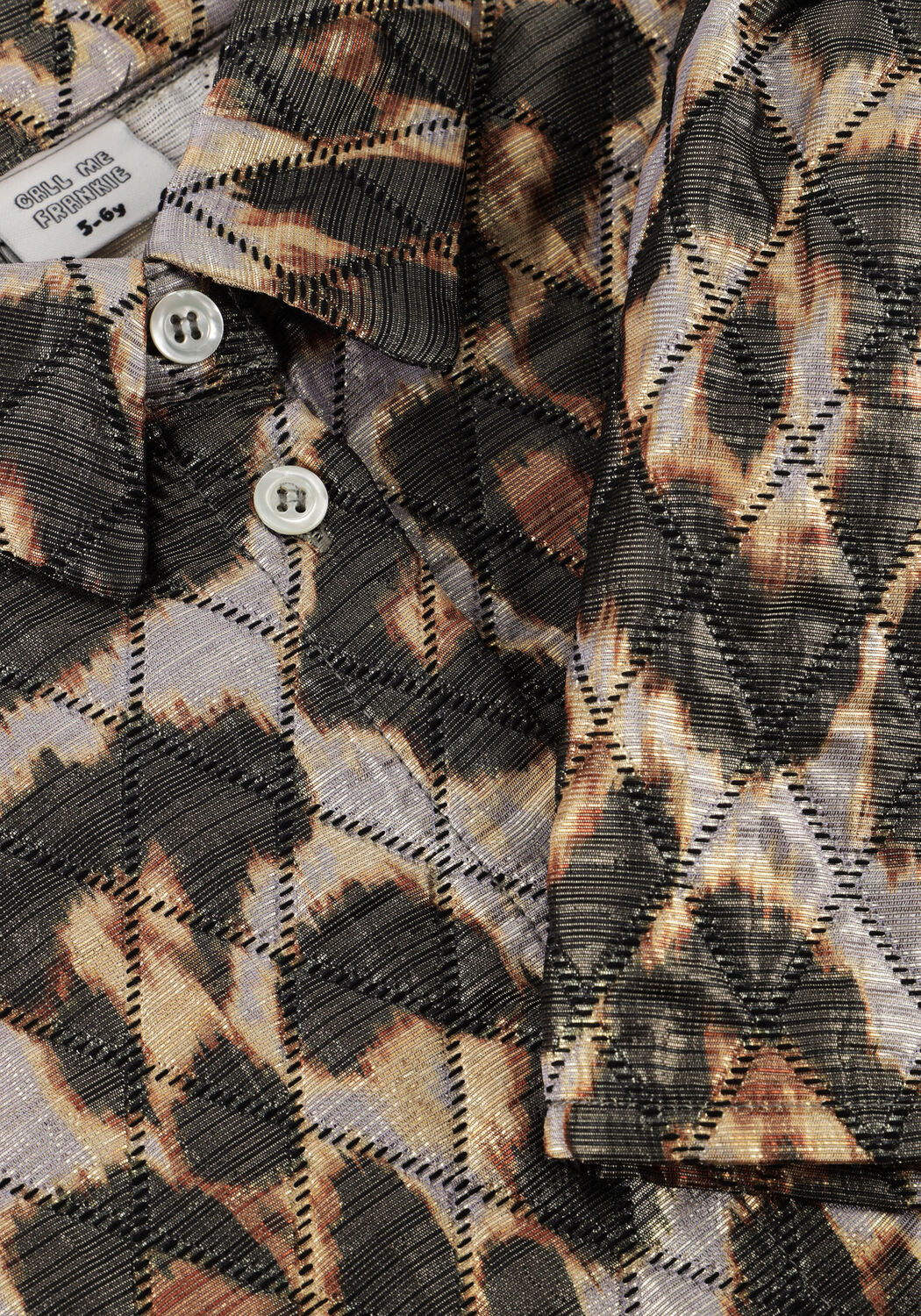 Mehrfarbige/Bunte CALL ME FRANKIE Blusen LEOPARD QUILTED BLOUSE - large