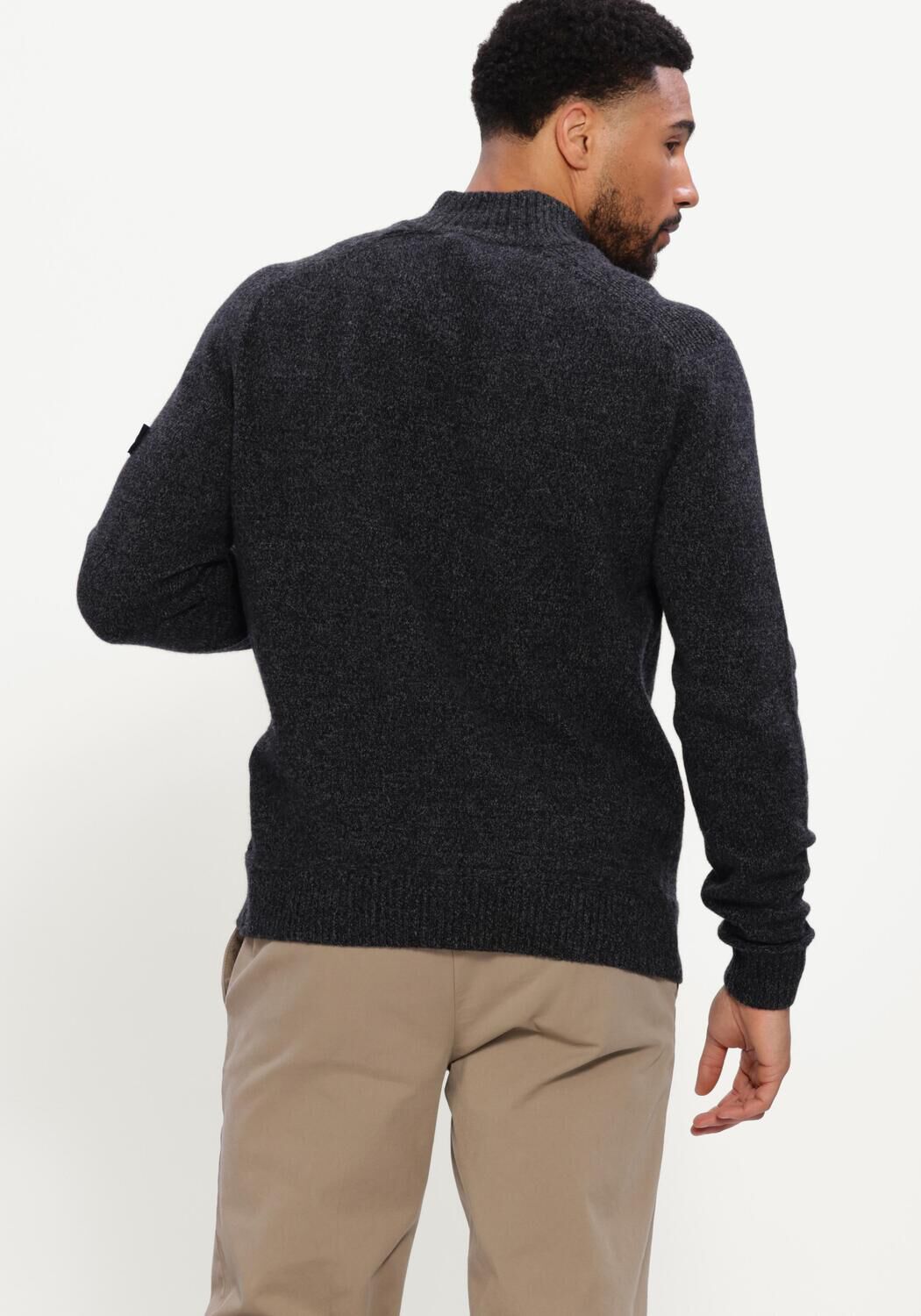 Schwarze PEUTEREY Pullover BRAILLE GRS 04 - large