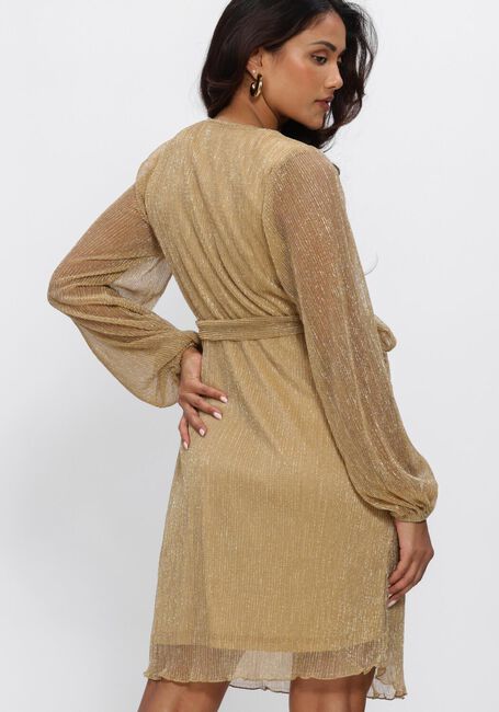 Goldfarbene FREEBIRD Minikleid F-JER-PLISSE-LUREX-26-1 - large