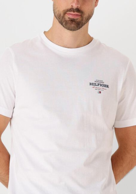 Weiße TOMMY HILFIGER T-shirt MONOTYPE ALL AMERICAN TEE - large