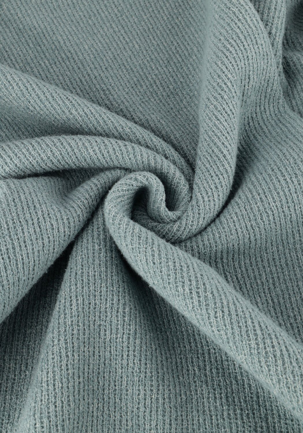 Blaue CAST IRON Pullover MOCK NECK FINE BOUCLE - large