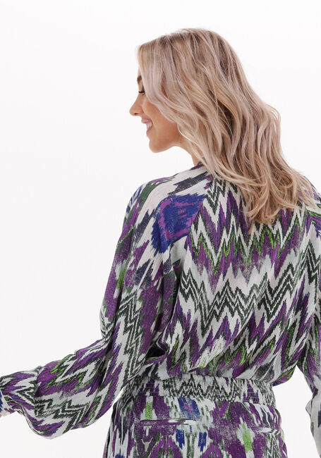 Mehrfarbige/Bunte ALIX THE LABEL Blusen LADIES WOVEN IKAT RAGLAN BLOUSE - large