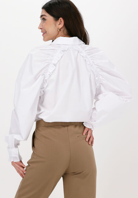 Weiße HUNKON Blusen 410 DEMI SHIRT - large