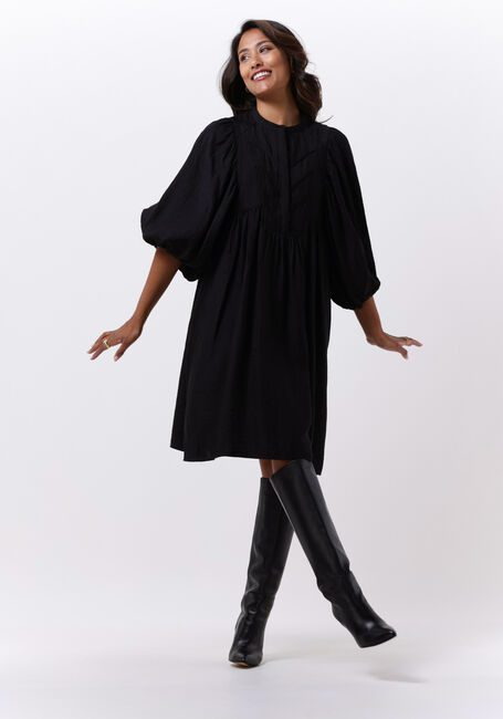 Schwarze BRUUNS BAZAAR Midikleid CYCLAMEN SARINE DRESS - large