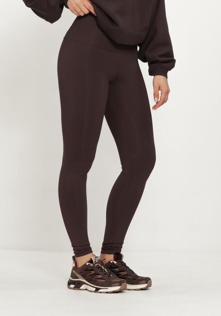 Braune DEBLON SPORTS Hosen CLASSIC LEGGINGS HIGH WAISTBAND - large