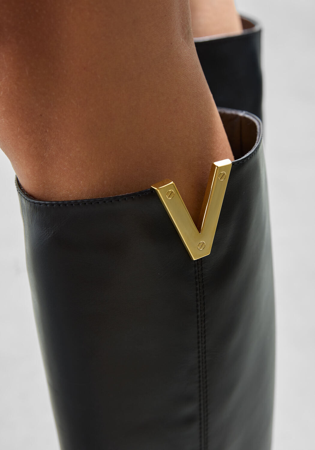 Schwarze VIA ROMA 15 Stiefel SANTA MONICA 2568 - large