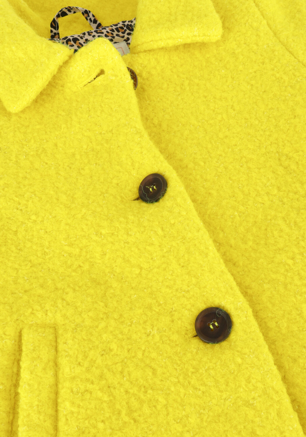 Gelbe LIKE FLO M&auml;ntel AMBER FLO GIRLS WOOL MIDI JACKET - large