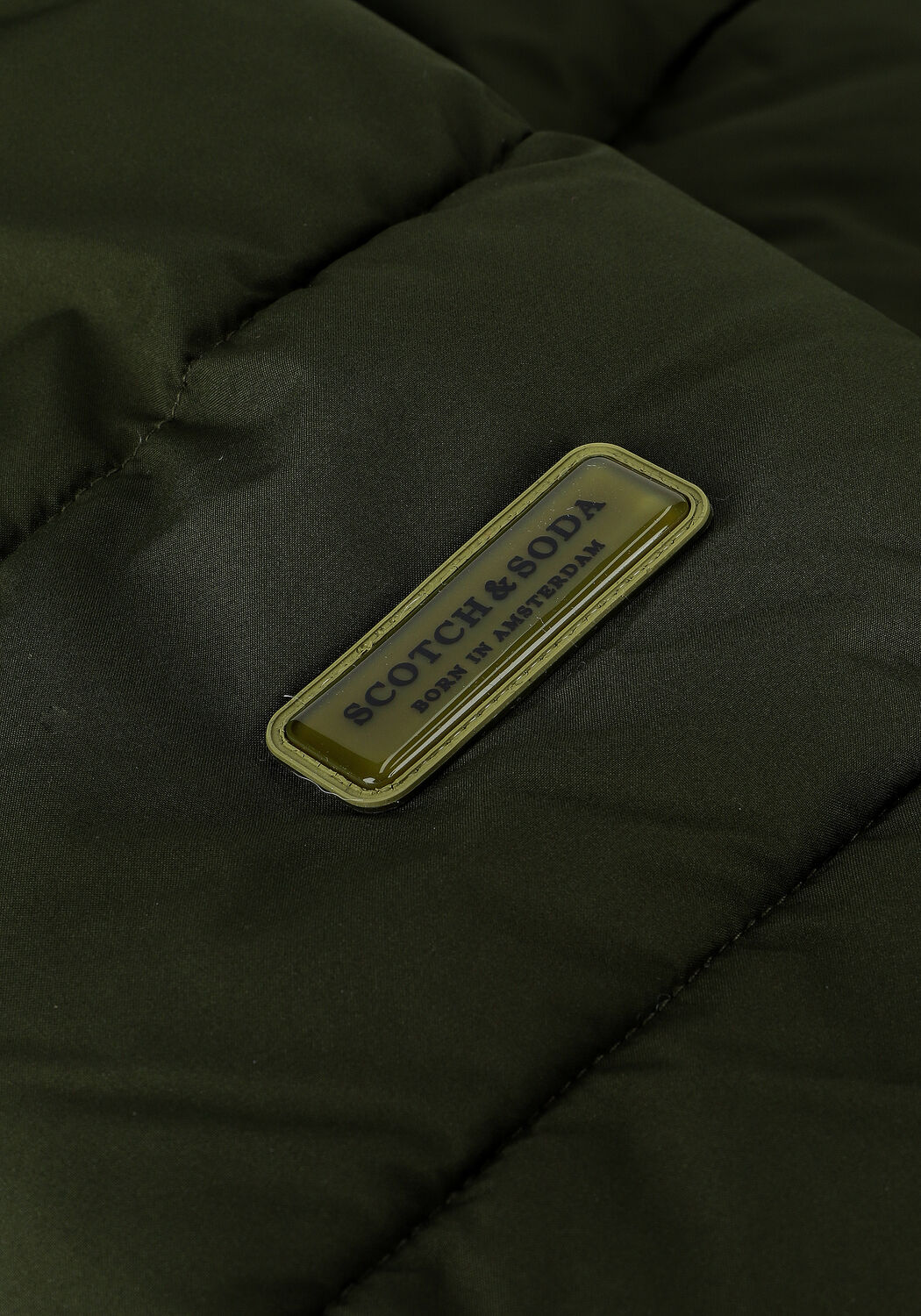 Gr&uuml;ne SCOTCH & SODA Wattierte Jack 163250 - HOODED WATER-REPELLEN - large