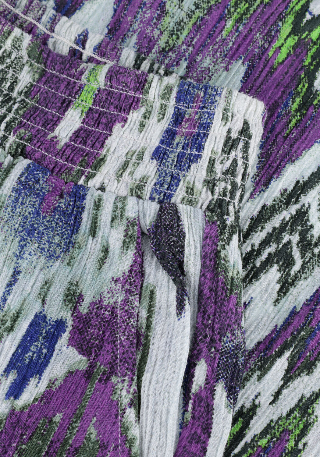 Mehrfarbige/Bunte ALIX THE LABEL Weite Hose LADIES WOVEN IKAT WIDE LEG PANTS - large