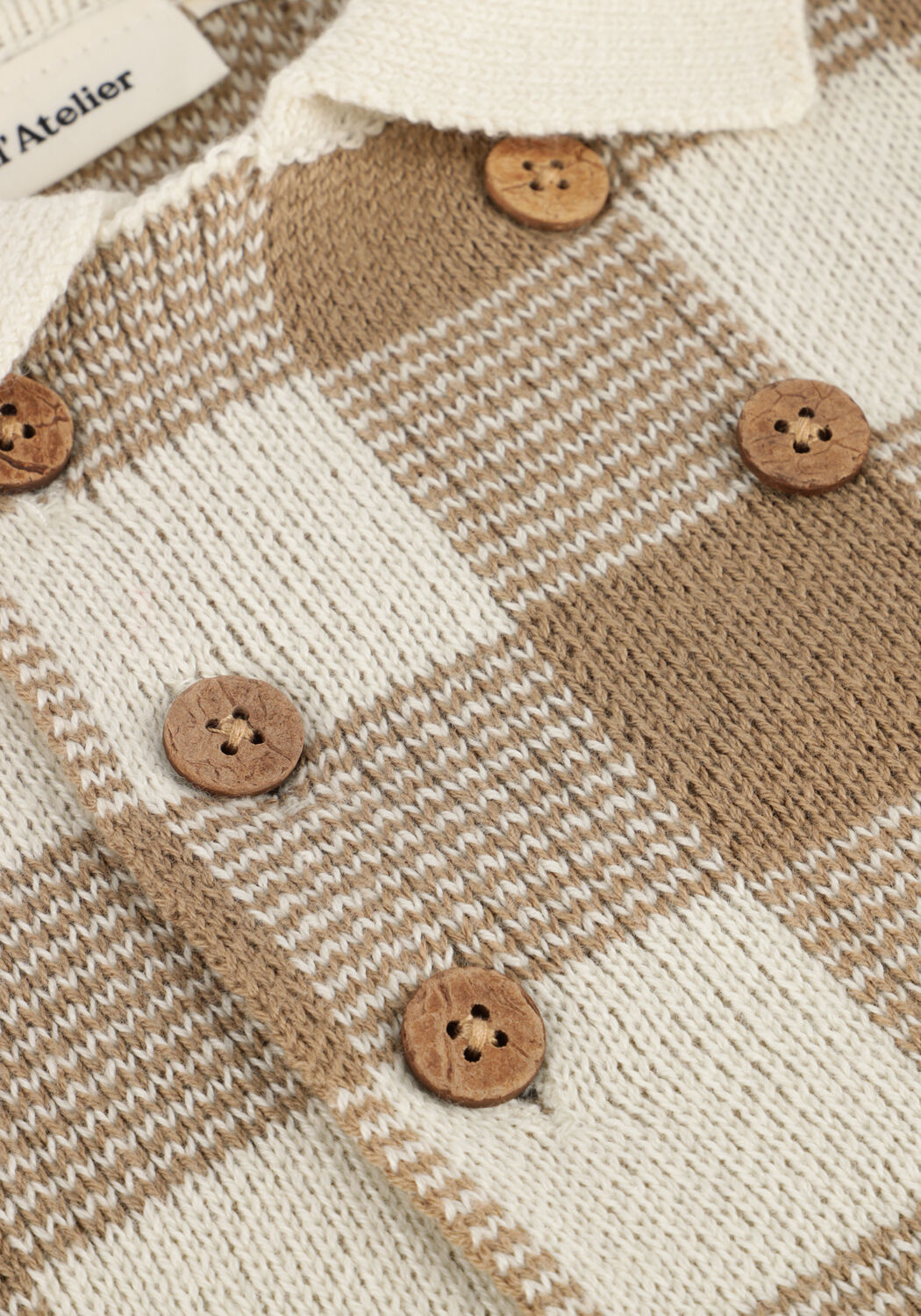 Mehrfarbige/Bunte LIL' ATELIER Strickjacke NBMROBO LS LOOSE KNIT CARD LIL - large